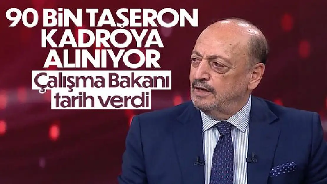 90 bin taşeron işçiye kadro geliyor! Bakan Vedat Bilgin açıkladı