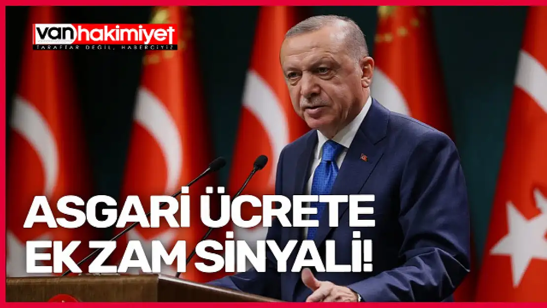 Cumhurbaşkanı Erdoğan'dan asgari ücret açıklaması!