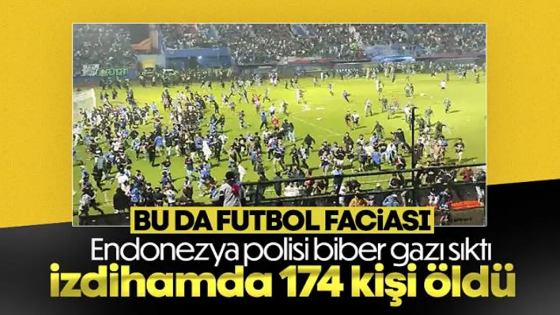 Endonezya'daki futbol maçında çıkan izdihamda 174 kişi öldü