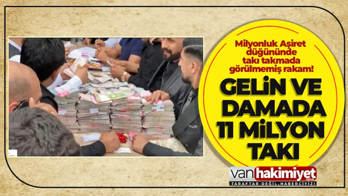 Gelin ve Damada 11 milyon 500 bin TL takı takıldı!