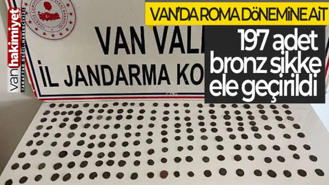 Van'da 197 adet bronz sikke ele geçirildi