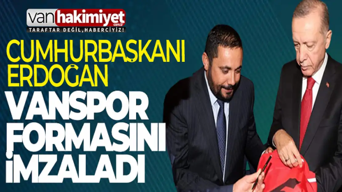 Cumhurbaşkanı Erdoğan'dan Vanspor'a özel ilgi