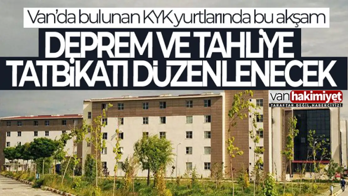 GSB Yurtlarında, 'Deprem Anı, Çök Kapan Tutun ve Tahliye' tatbikatı düzenlenecek