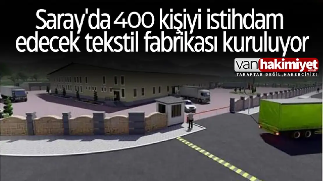 Saray'da 400 kişiyi istihdam edecek tekstil fabrikası kuruluyor