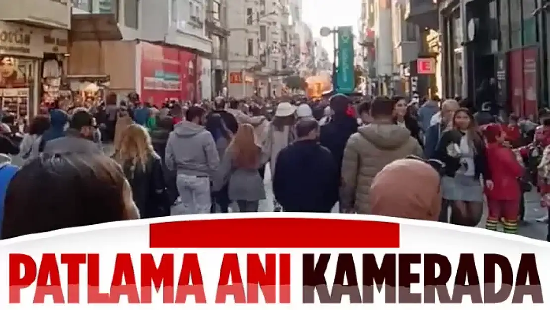 Taksim'deki patlama anı kameraya yansıdı