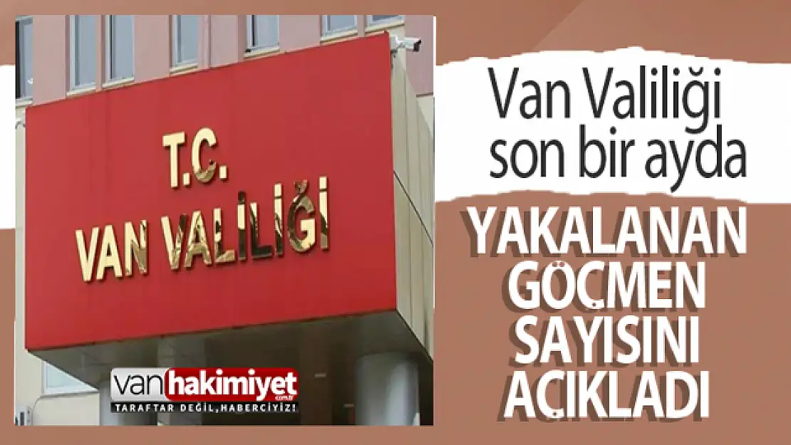 Van Valiliği bir ayda yakalanan göçmen sayısını açıkladı