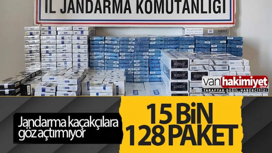 Van'da, bir ayda 15 bin 128 paket kaçak sigara ele geçirildi