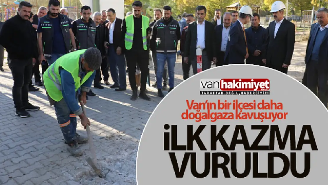 Van'ın ilçelerinde doğalgaz çalışmaları sürüyor