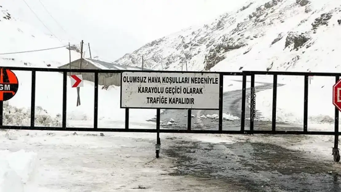 Bahçesaray yolu trafiğe kapatıldı