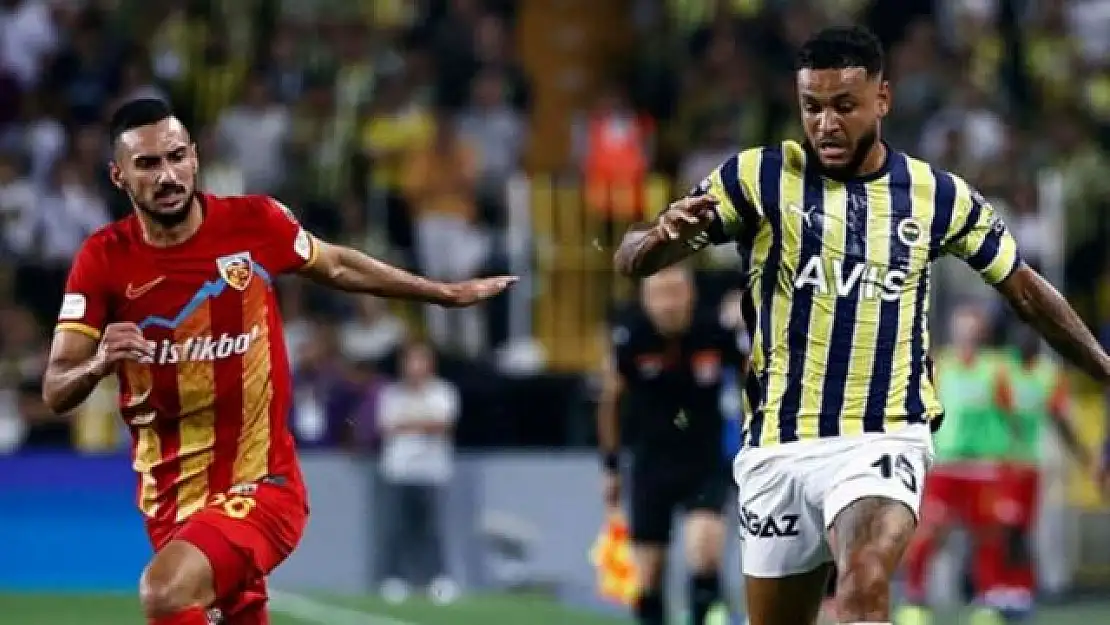 Kayserispor'dan Fenerbahçe maçı açıklaması