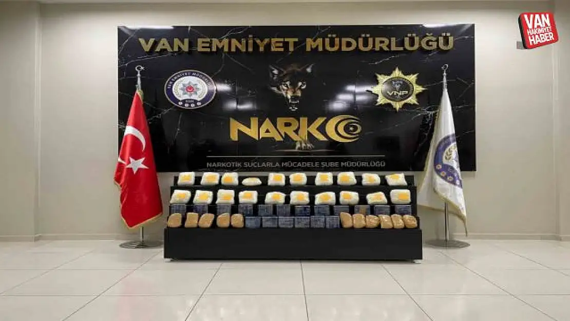 Van'da 37 kilo 600 gram uyuşturucu ele geçirildi