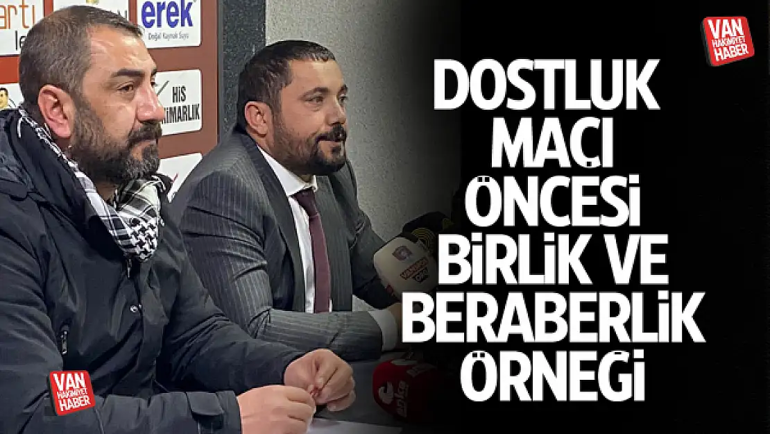 Vanspor ve Amedspor başkanlarından birlik-beraberlik örneği