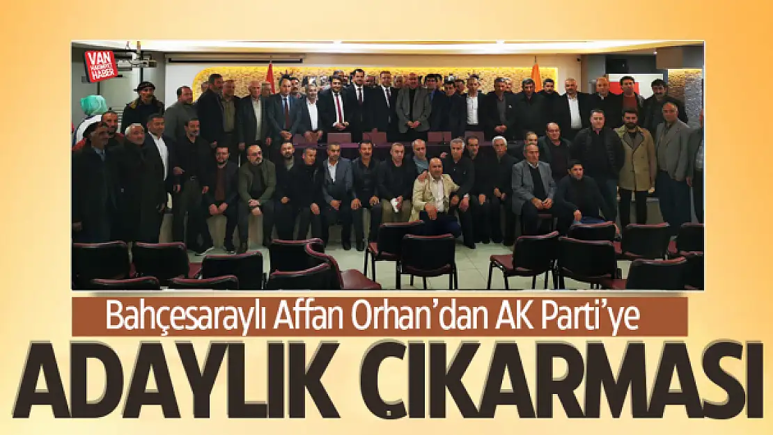 Affan Orhan AK Parti'ye aday adaylık başvurusu yaptı