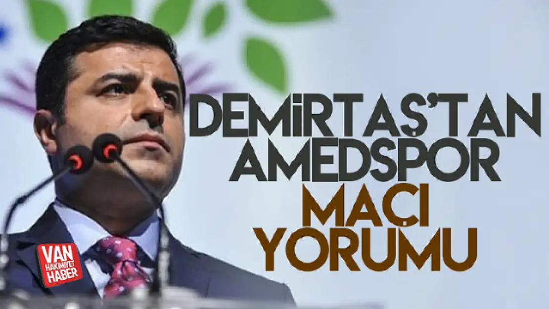 Demirtaş'tan Bursaspor - Amedspor maçı yorumu