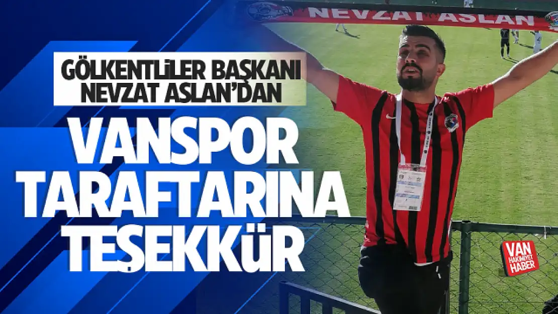 Gölkentliler Başkanı Aslan'dan taraftara teşekkür