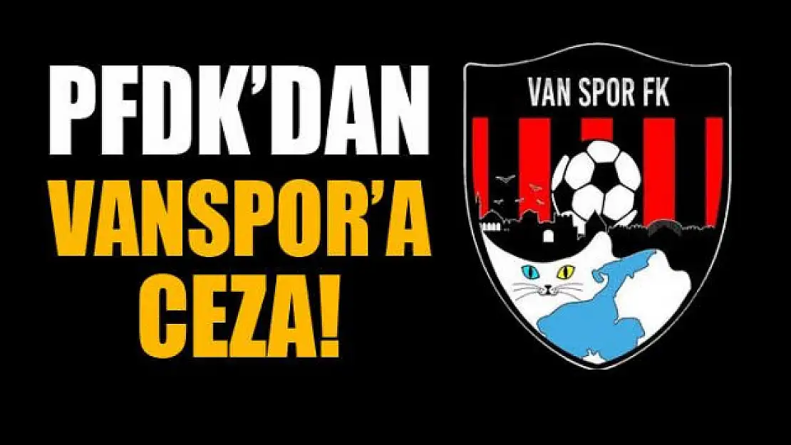 PFDK'dan Vanspor'a para cezası