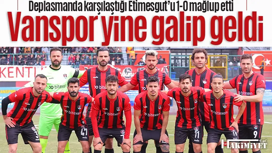 Vanspor, deplasmanda Etmesgut'u 1-0 mağlup etti