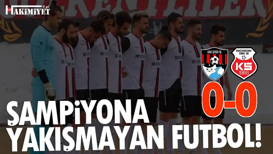 TFF 2. Lig: Vanspor FK 0-0 Kastamonuspor 1966