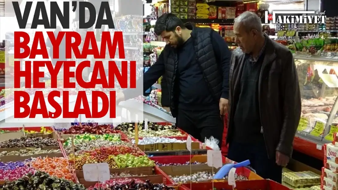 Van'da bayram alışverişi heyecanı başladı