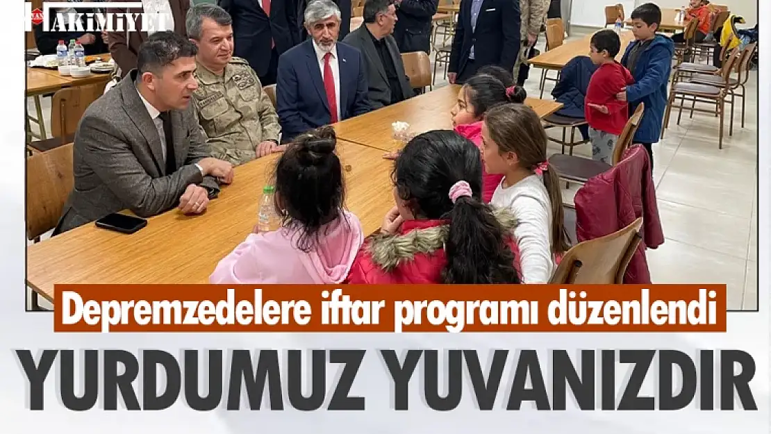 Van'da depremzedelere iftar programı düzenlendi