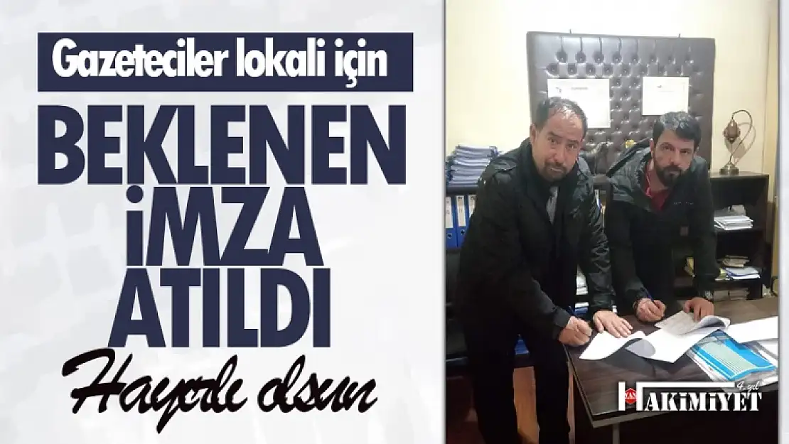 Van'da gazeteciler lokali için imzalar atıldı