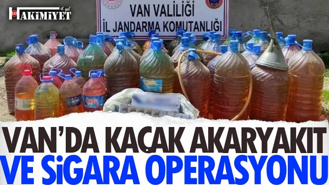 Van'da Kaçak Akaryakıt ve Sigara Operasyonu