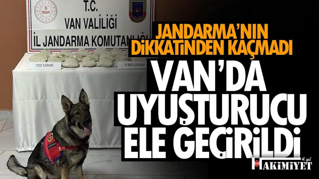 Van'da uyuşturucu madde ele geçirildi