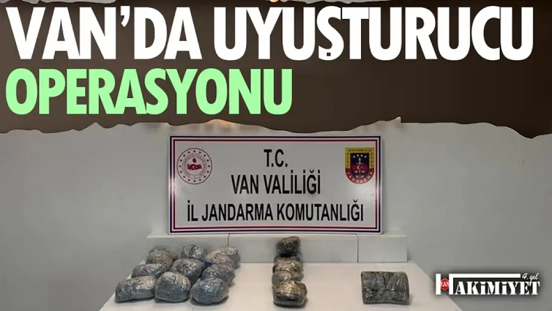 Van'da uyuşturucu operasyonu!