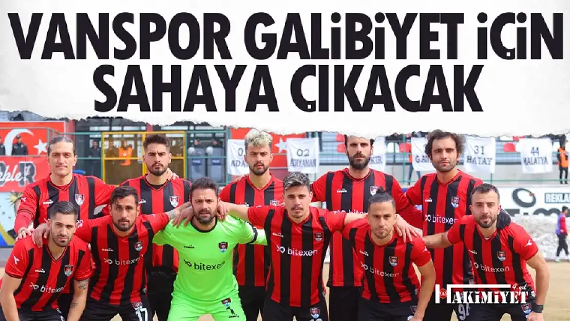 Vanspor galibiyet peşinde!