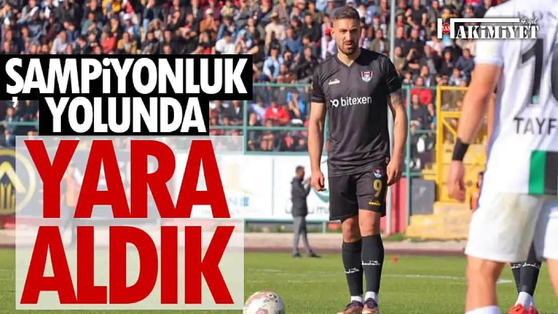 Vanspor, şampiyonluk yolunda yara aldı!