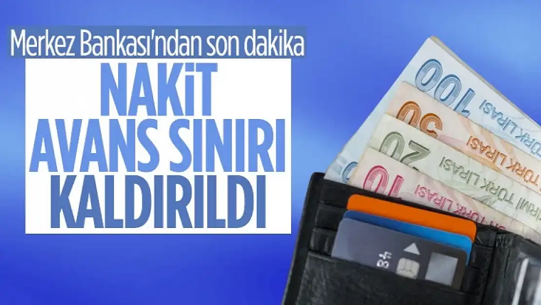 Kredi kartından nakit avans kullanımı kısıtlaması kaldırıldı