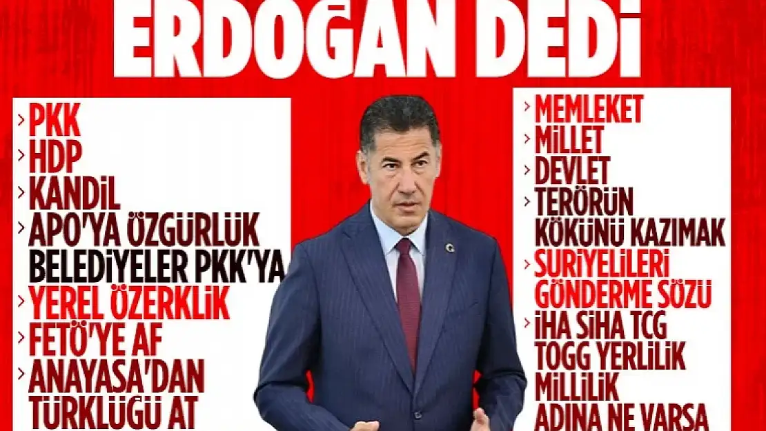 Sinan Oğan Cumhurbaşkanı Erdoğan'ı neden desteklediğini madde madde açıkladı