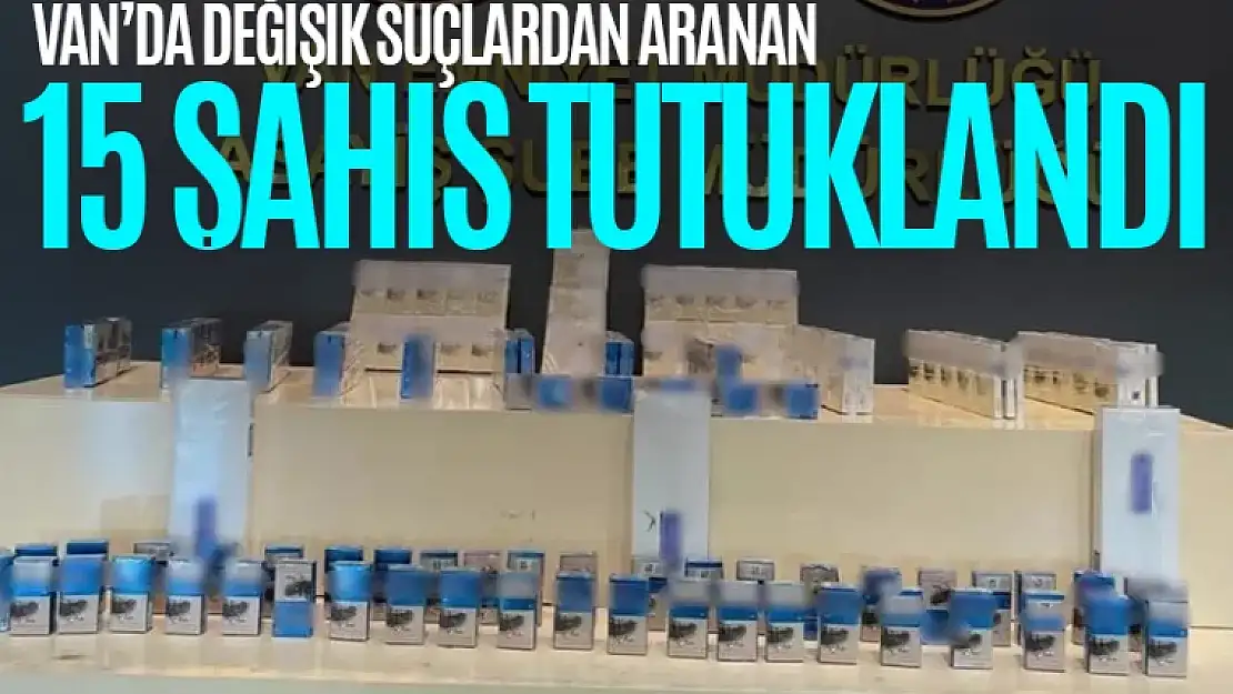 Van'da 15 kişi tutuklandı