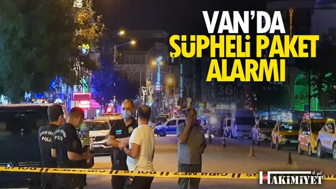 Van'da şüpheli çanta alarmı