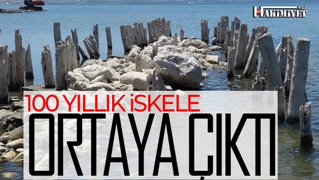 100 yıllık iskele ortaya çıktı