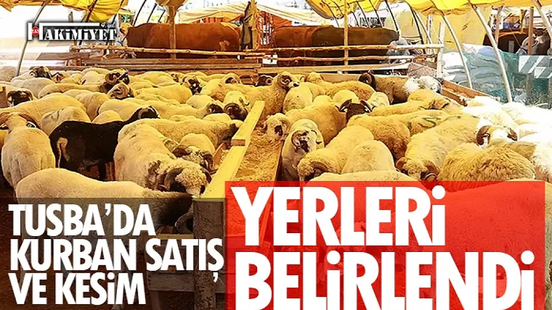 Tuşba'da kurban satış ve kesim yerleri belirlendi! İşte o yerler...