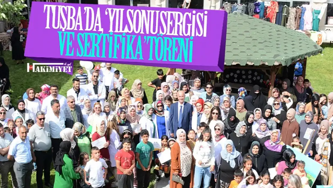 Tuşba'da 'yılsonu sergisi ve sertifika' töreni yapıldı