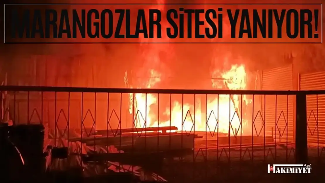 Van marangozlar sitesinde korkutan yangın!