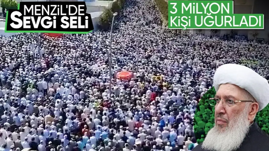 Menzil Şeyhi Seyyid Abdulbaki El-Hüseyni'yi milyonlar uğurladı