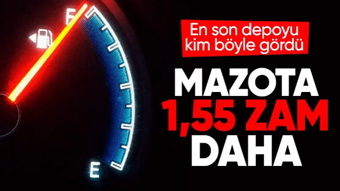 Motorine 1 lira 55 kuruşluk zam