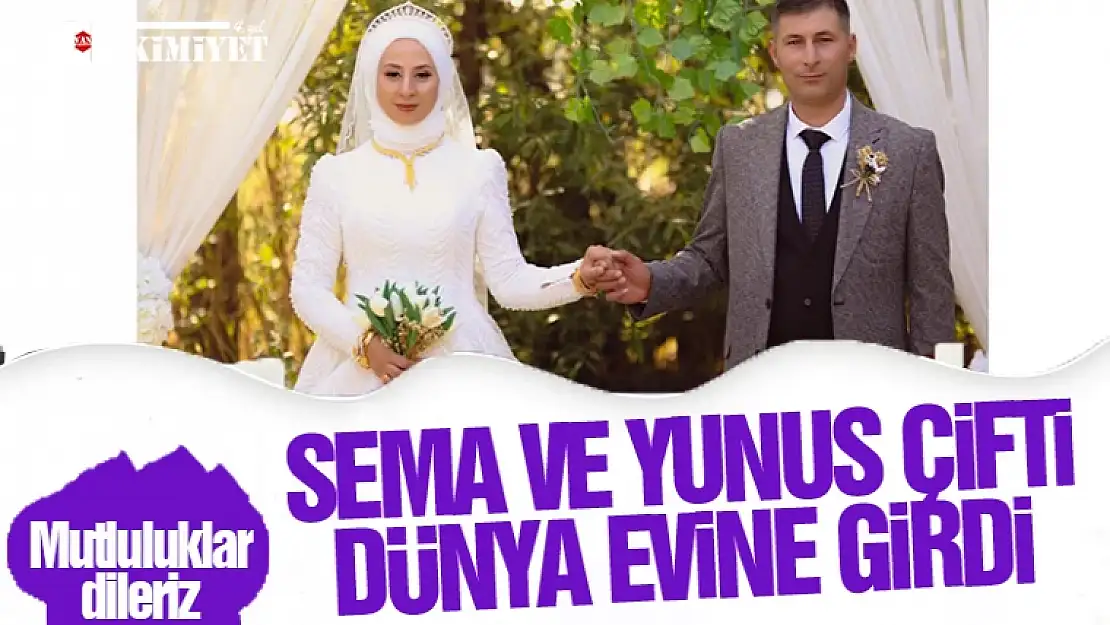 Sema ve Yunus çifti muhteşem bir düğünle dünya evine girdiler