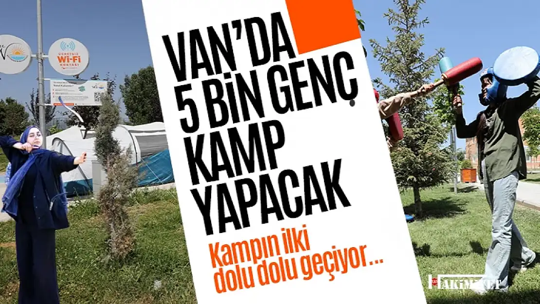 Van Gölü kıyısında 5000 genç kamp yapacak