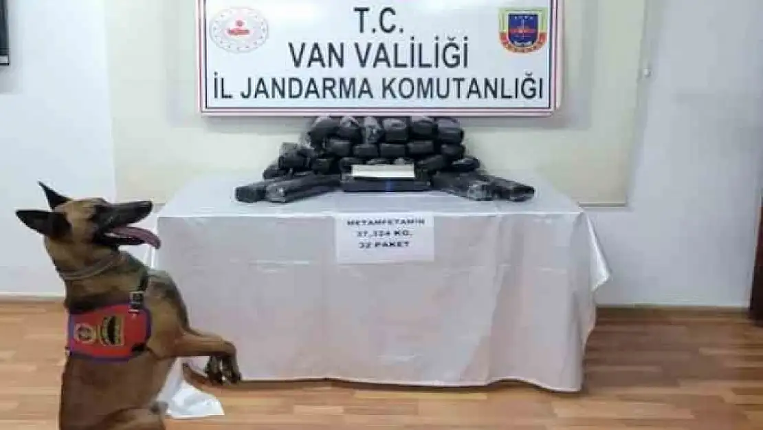 Van'da 37 kilo metamfetamin ele geçirildi