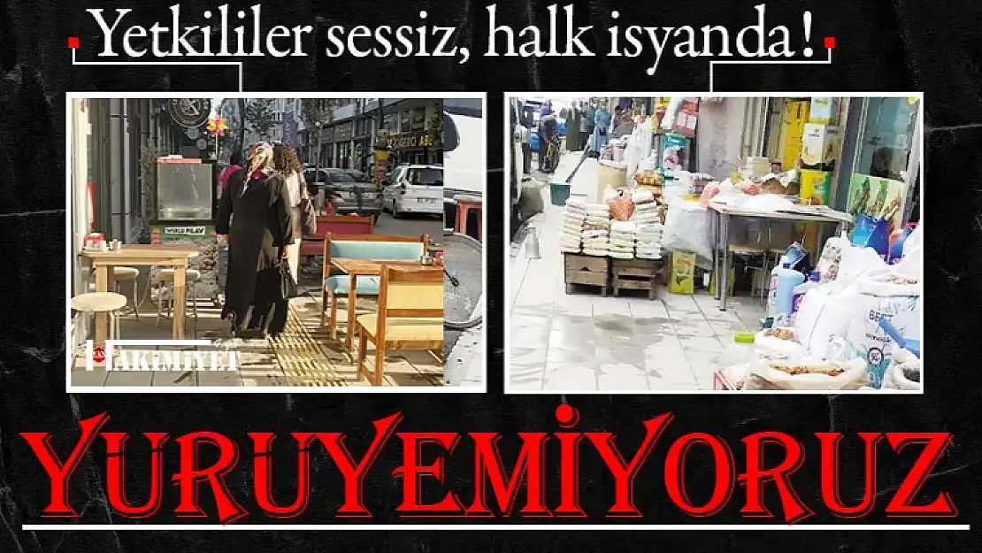 Van'da kaldırım işgalleri bitmiyor!