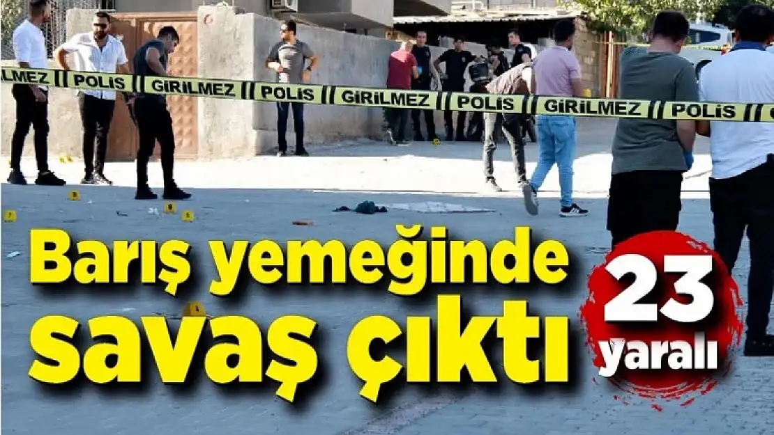 Barış yemeğinde kan aktı: Çok sayıda yaralı var