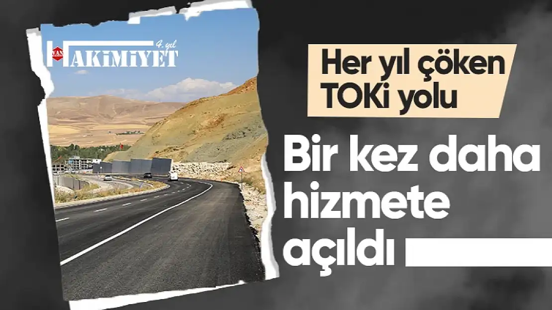 Edremit TOKİ yolu ulaşıma açıldı