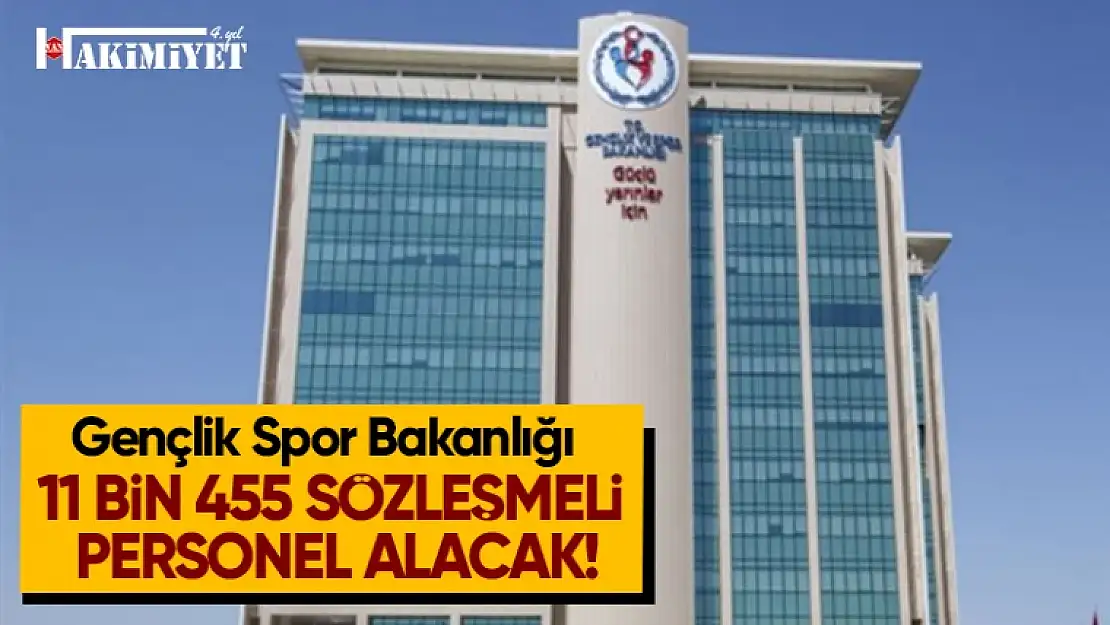 Gençlik ve Spor Bakanlığı 11 bin 455 sözleşmeli personel alacak