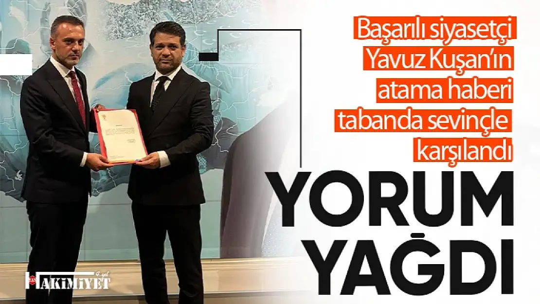 İpekyolu İlçe Başkanı Yavuz Kuşan'ın ataması tabanda sevinç yaşattı