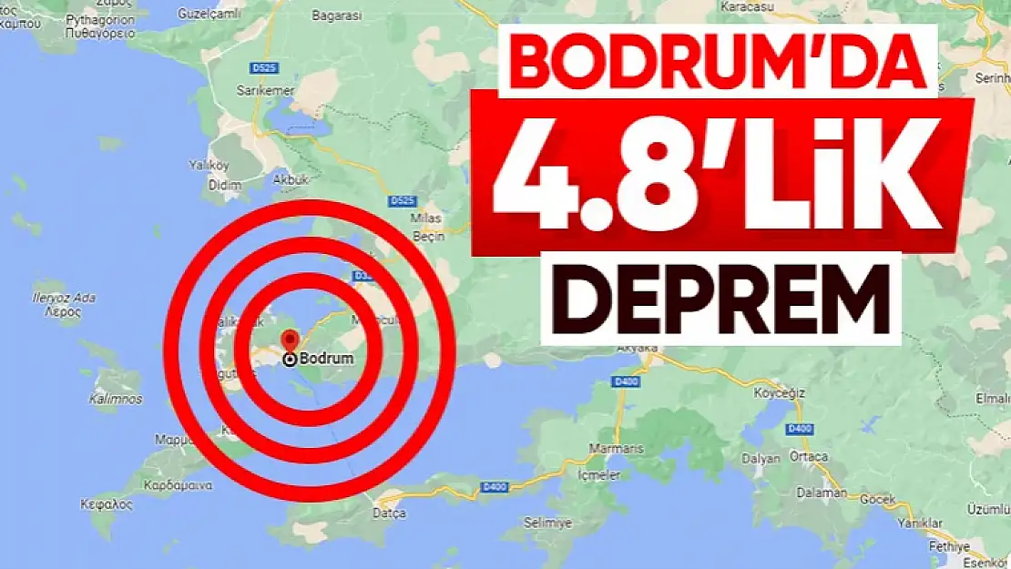 Son dakika! Bodrum açıklarında deprem...