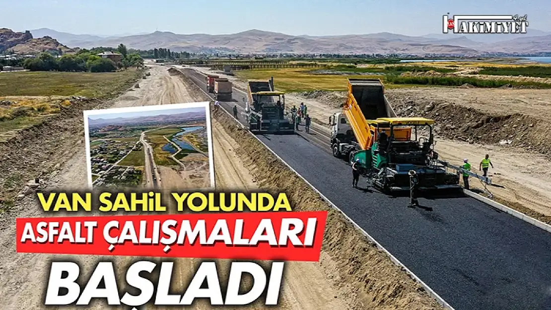 Van Sahil Yolu'nda asfalt serimi başladı